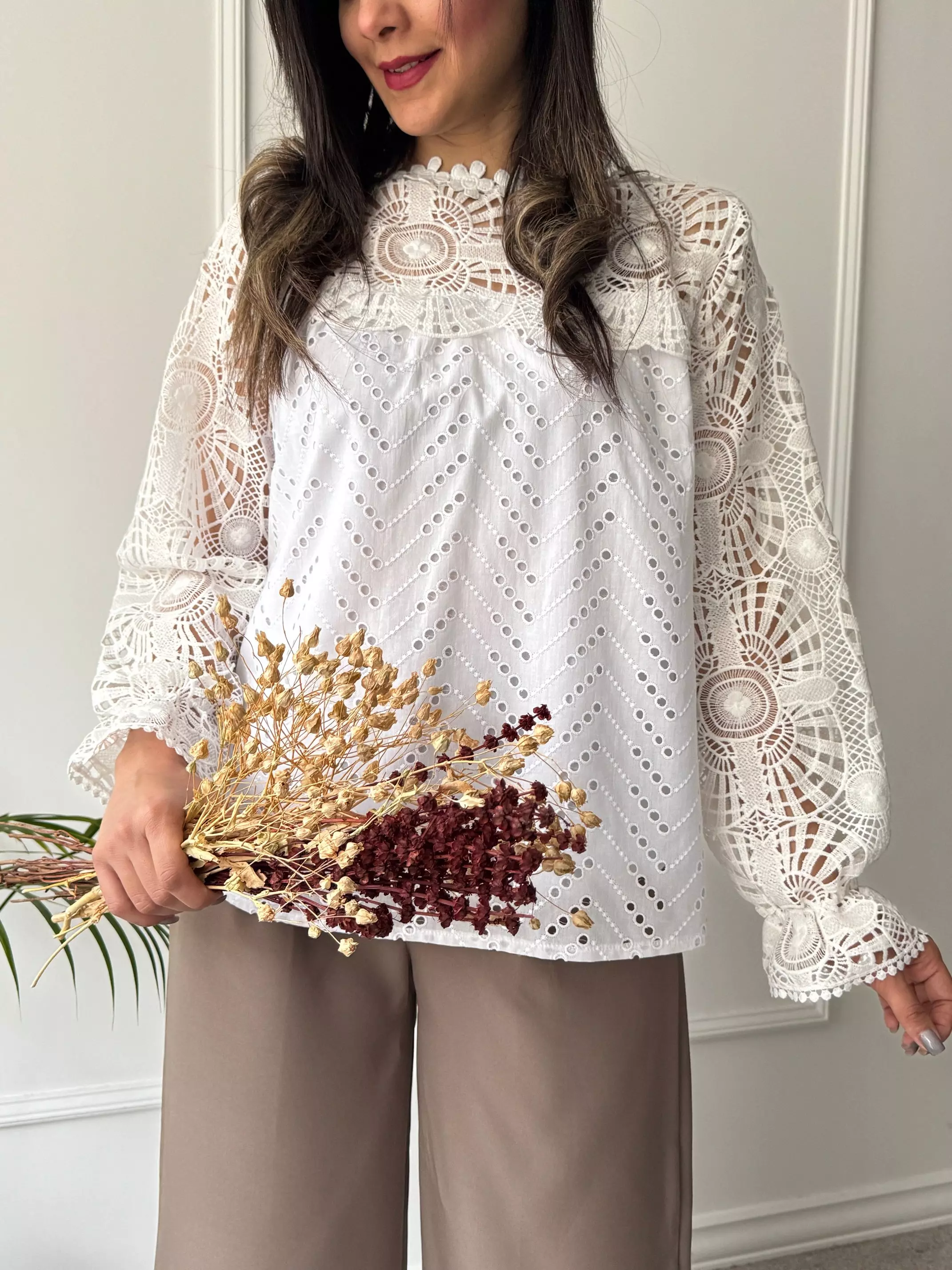 شومیز خامه دوزی گلسا